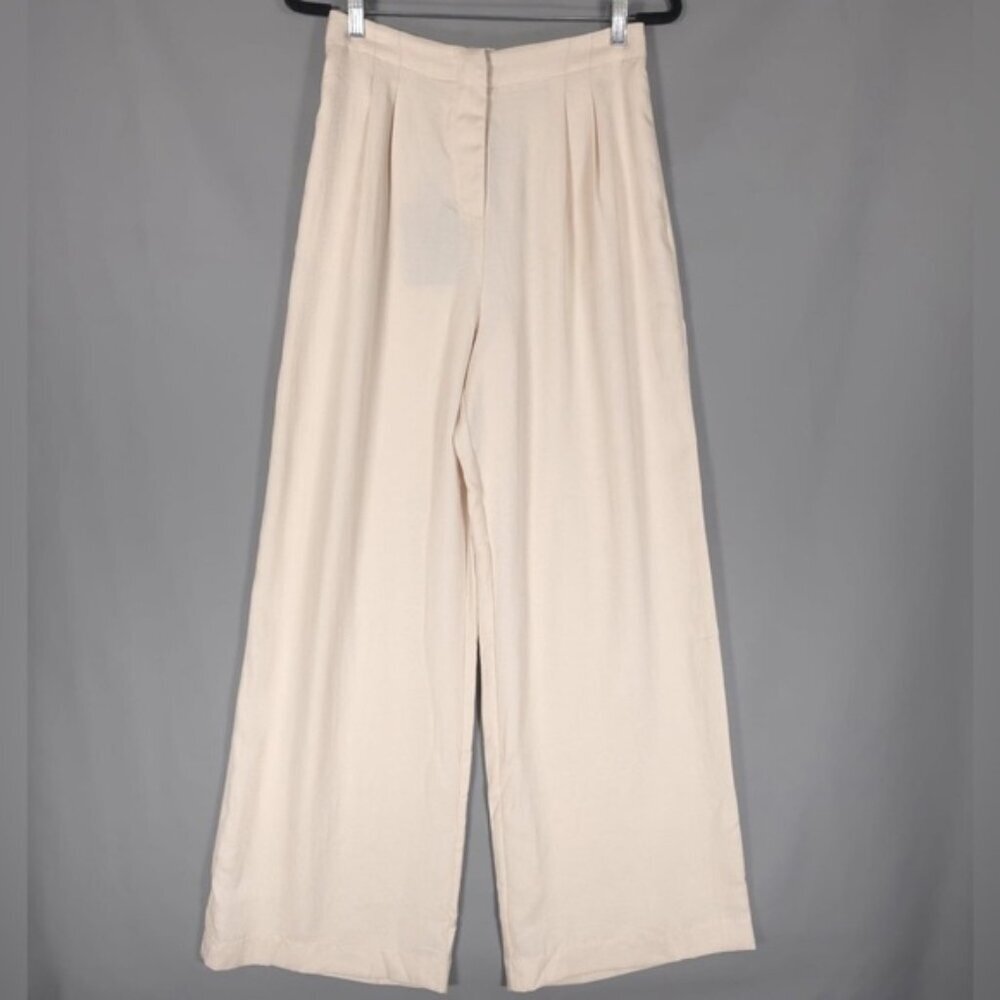 NWT POMANDER PLACE Women’s Cava Pleated Wide Leg Pants‎ Trousers Y24357T MEDIUM